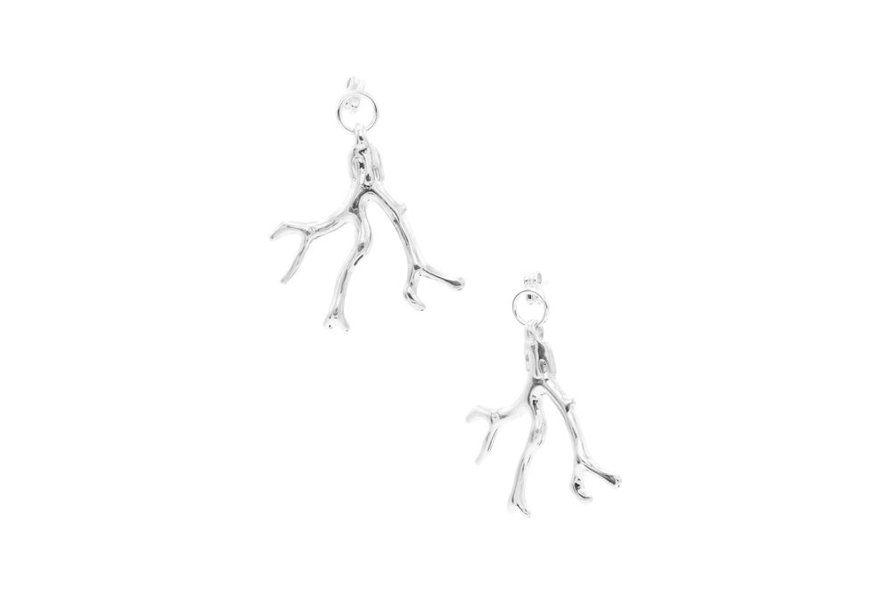 Stream Earrings Silver