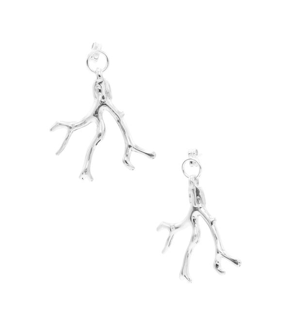 Stream Earrings Silver