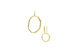 Ribbon Earrings Gold