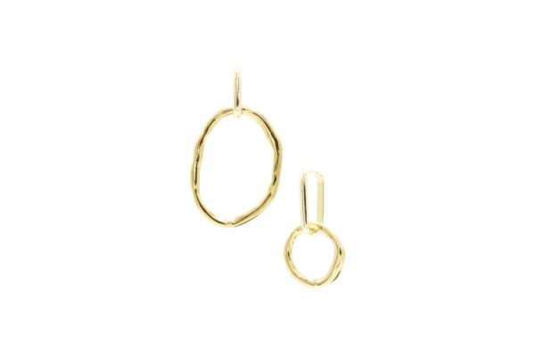 Ribbon Earrings Gold