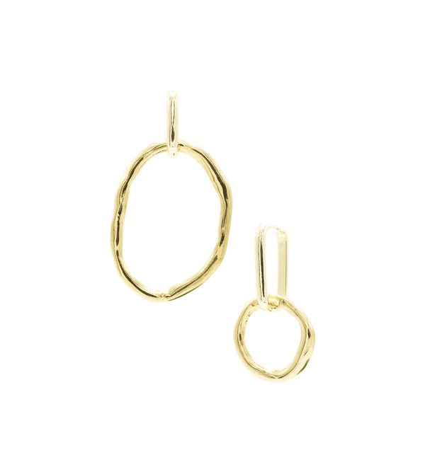 Ribbon Earrings Gold