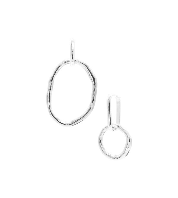 Ribbon Earrings Silver