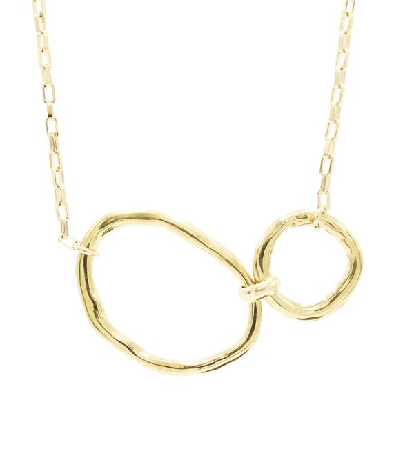 Ribbon Necklace Chain Gold