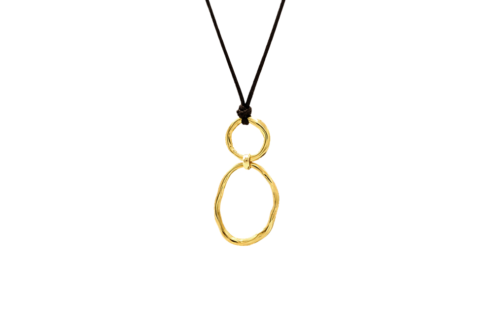 Ribbon Necklace Gold