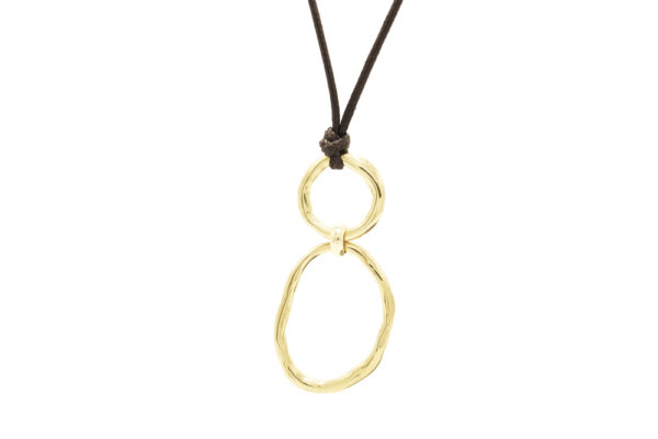 Ribbon Necklace Gold