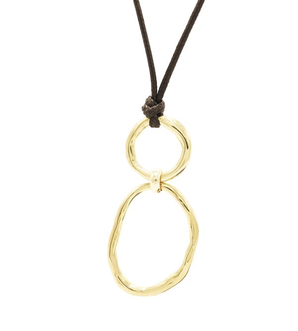 Ribbon Necklace Gold