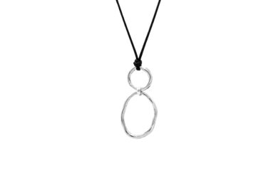 Ribbon Necklace Silver