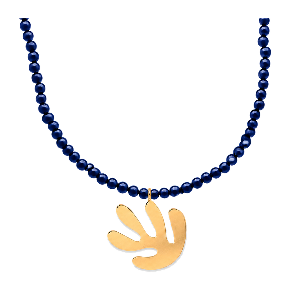 Acanthe Beads Necklace Gold