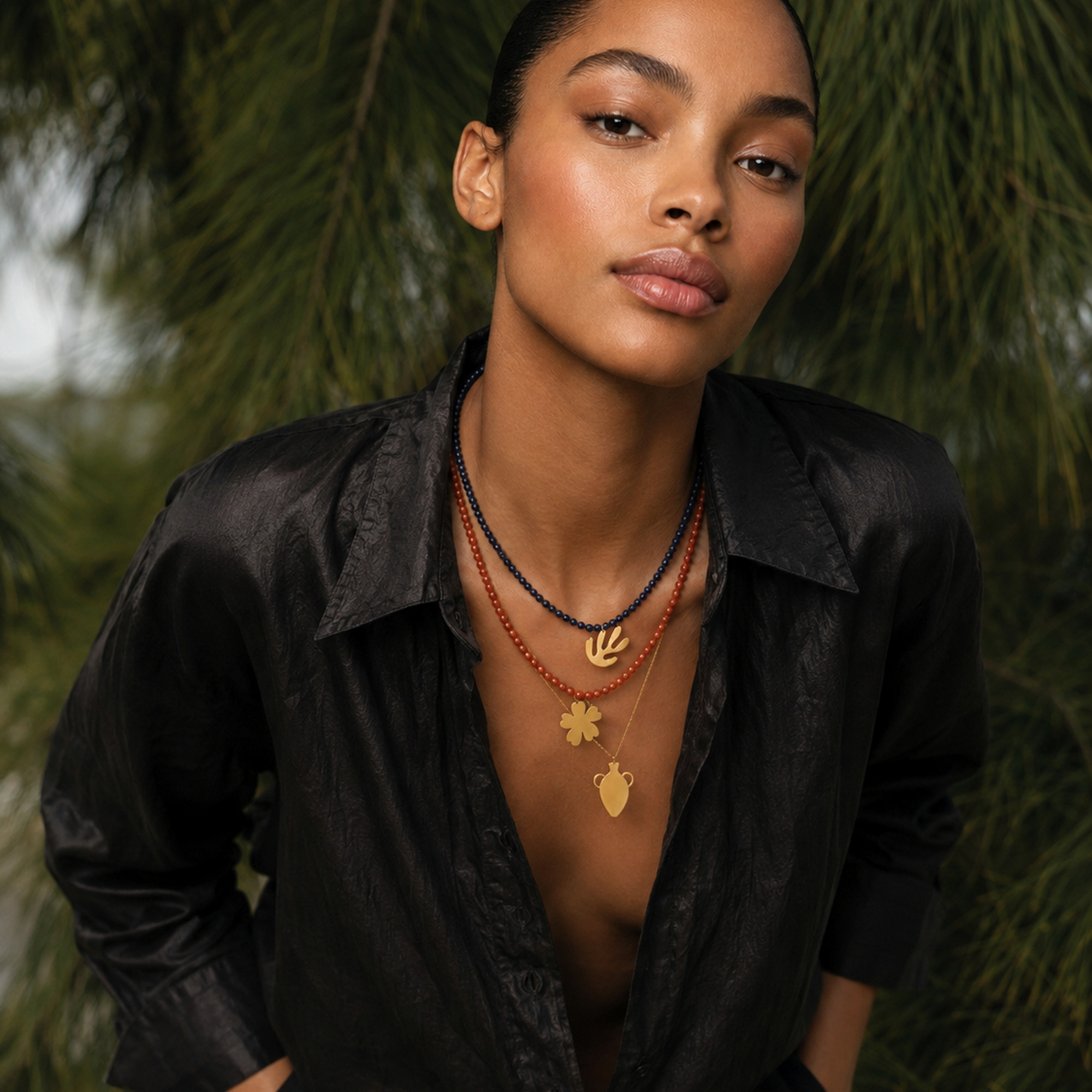 Acanthe Necklace Silver - Image 3